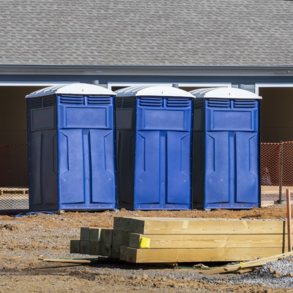 what is the cost difference between standard and deluxe porta potty rentals in East Bank